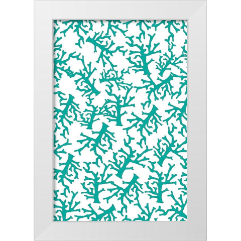 Sea Side Gypsy_Pattern 1 White Modern Wood Framed Art Print by LightBoxJournal