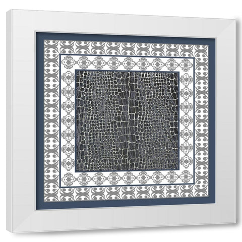 Bandanna A White Modern Wood Framed Art Print by LightBoxJournal