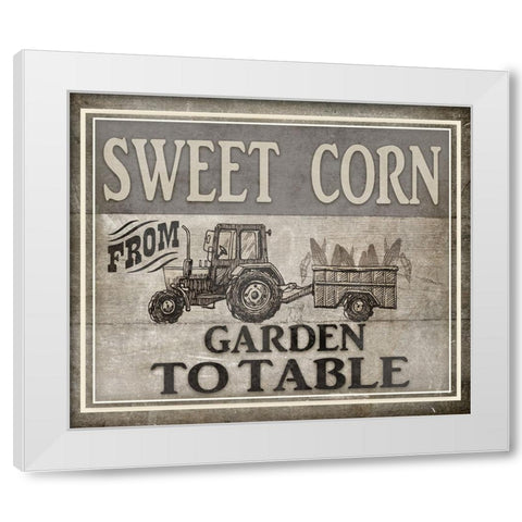 From Garden to Table White Modern Wood Framed Art Print by LightBoxJournal