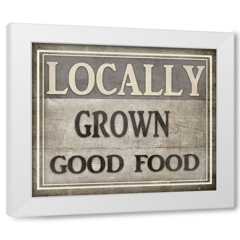 Locally Grown White Modern Wood Framed Art Print by LightBoxJournal