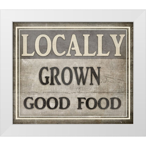 Locally Grown White Modern Wood Framed Art Print by LightBoxJournal