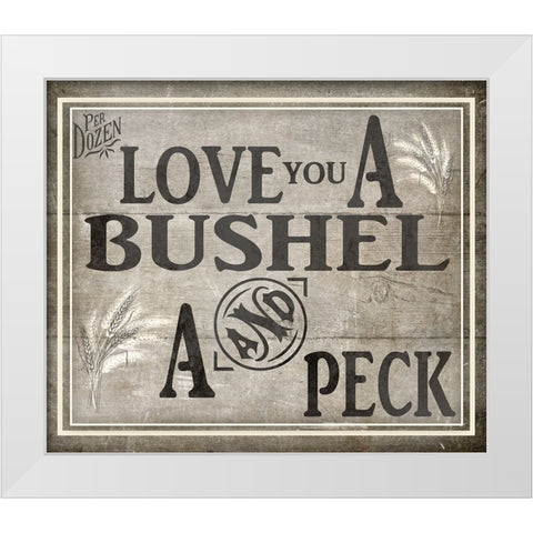 Love You BK White Modern Wood Framed Art Print by LightBoxJournal
