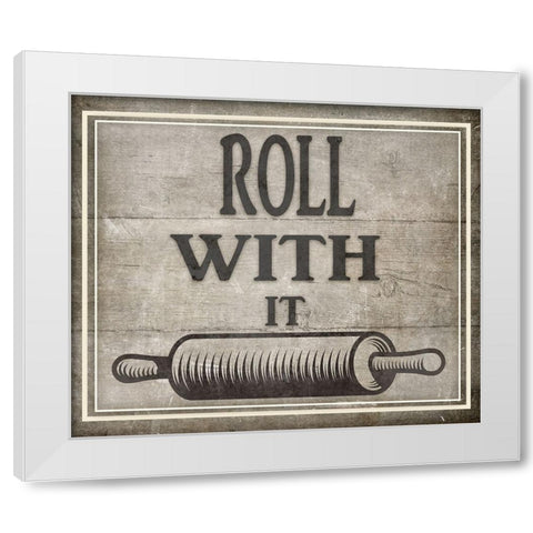 Roll With It BK White Modern Wood Framed Art Print by LightBoxJournal