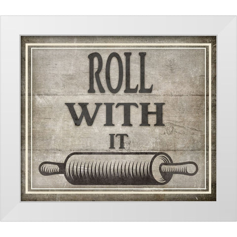 Roll With It BK White Modern Wood Framed Art Print by LightBoxJournal