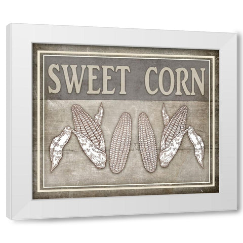 Sweet Corn 1 White Modern Wood Framed Art Print by LightBoxJournal