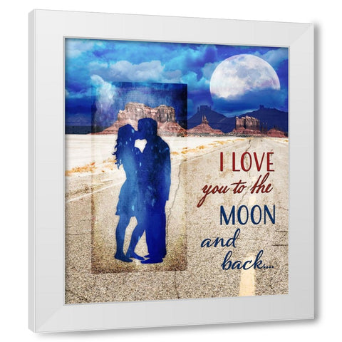 LoveSigns_V3 White Modern Wood Framed Art Print by LightBoxJournal