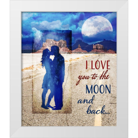 LoveSigns_V3 White Modern Wood Framed Art Print by LightBoxJournal