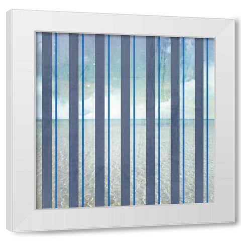 Signs_SeaLife_Repeat White Modern Wood Framed Art Print by LightBoxJournal