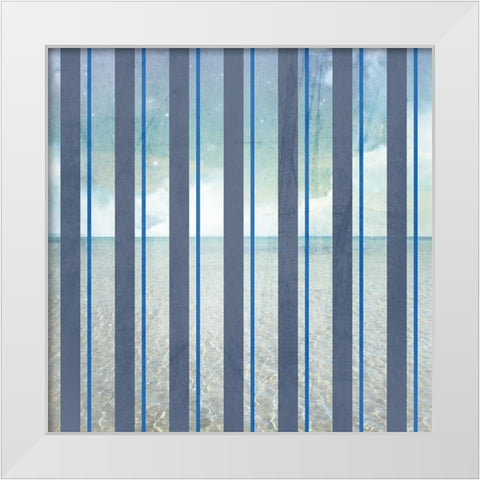 Signs_SeaLife_Repeat White Modern Wood Framed Art Print by LightBoxJournal