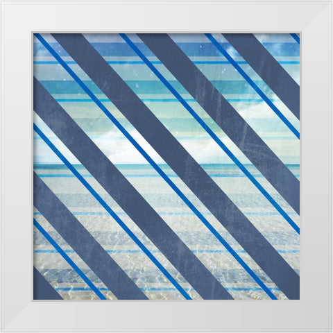 Signs_SeaLife_Repeat12 White Modern Wood Framed Art Print by LightBoxJournal