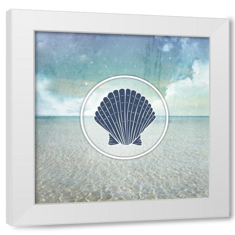 Signs_SeaLife_SeaShell2 White Modern Wood Framed Art Print by LightBoxJournal