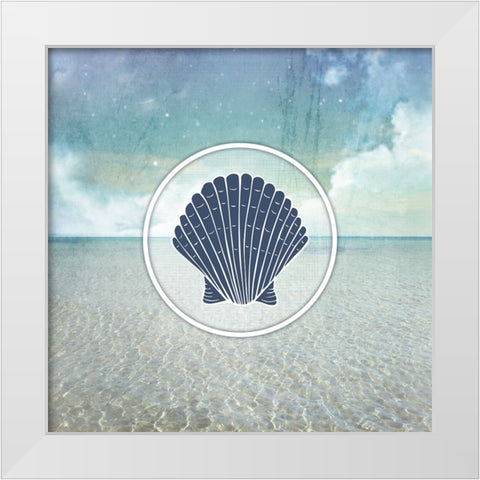 Signs_SeaLife_SeaShell2 White Modern Wood Framed Art Print by LightBoxJournal