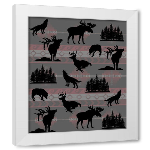 North American Wildlife_09 White Modern Wood Framed Art Print by LightBoxJournal