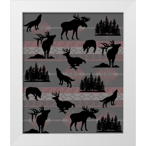 North American Wildlife_09 White Modern Wood Framed Art Print by LightBoxJournal
