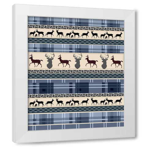 Whitetail Family 08 White Modern Wood Framed Art Print by LightBoxJournal