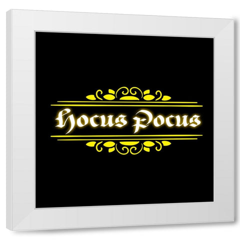 Hocus Pocus 04 White Modern Wood Framed Art Print by LightBoxJournal