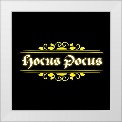 Hocus Pocus 04 White Modern Wood Framed Art Print by LightBoxJournal