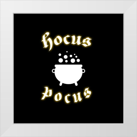 Hocus Pocus 08 White Modern Wood Framed Art Print by LightBoxJournal