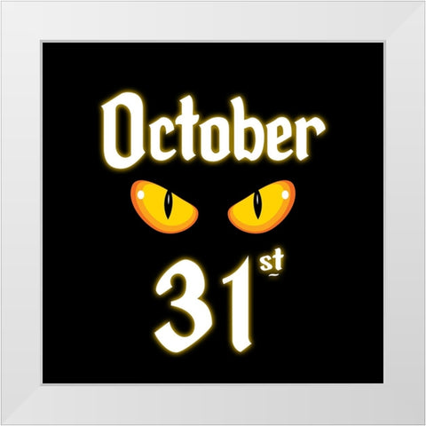 Hocus Pocus 12 White Modern Wood Framed Art Print by LightBoxJournal