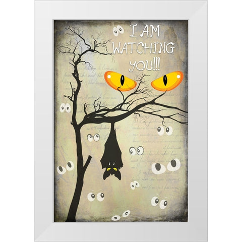 Say Boo 06 White Modern Wood Framed Art Print by LightBoxJournal