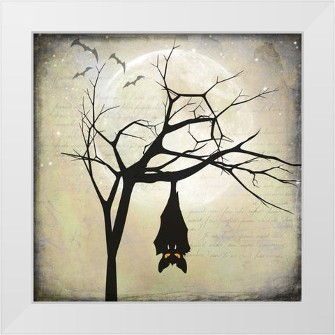 Say Boo 012 White Modern Wood Framed Art Print by LightBoxJournal