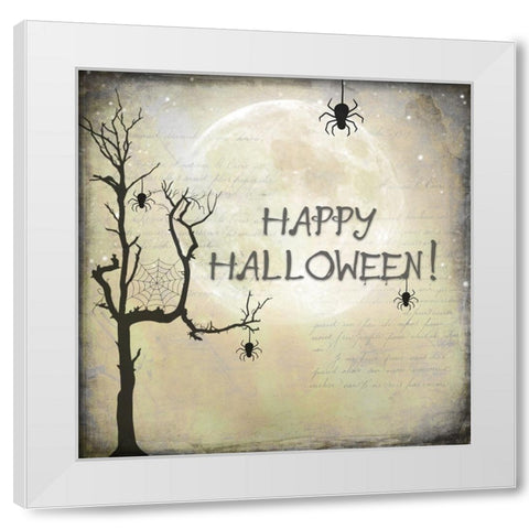 Say Boo 016 White Modern Wood Framed Art Print by LightBoxJournal