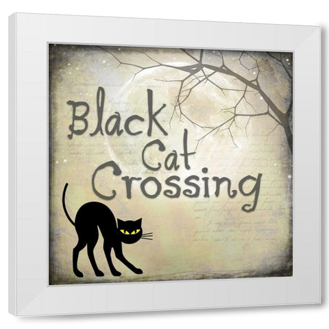 Say Boo 020 White Modern Wood Framed Art Print by LightBoxJournal