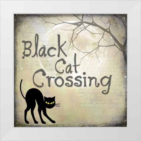 Say Boo 020 White Modern Wood Framed Art Print by LightBoxJournal