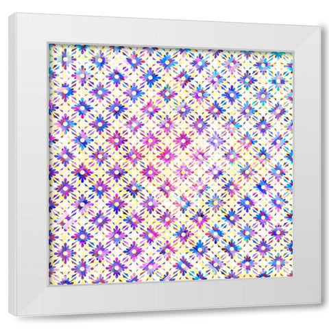 BoHo Girl Pattern 01 White Modern Wood Framed Art Print by LightBoxJournal