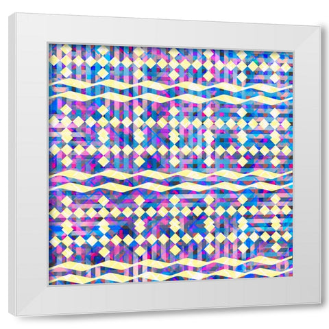 BoHo Girl Pattern 06 White Modern Wood Framed Art Print by LightBoxJournal