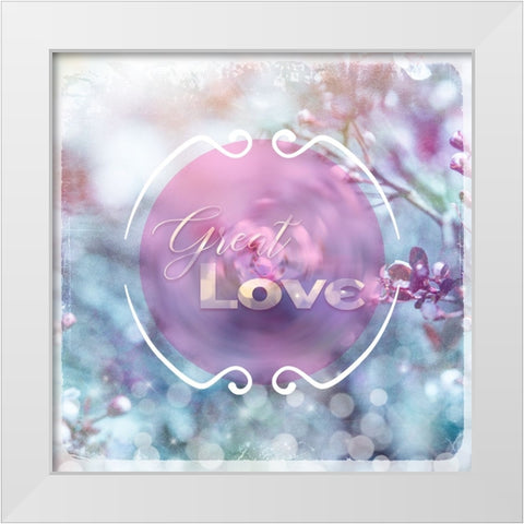 Cherry Blu Sign 2 White Modern Wood Framed Art Print by LightBoxJournal