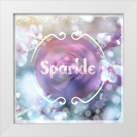 Cherry Blu Sign 3 White Modern Wood Framed Art Print by LightBoxJournal