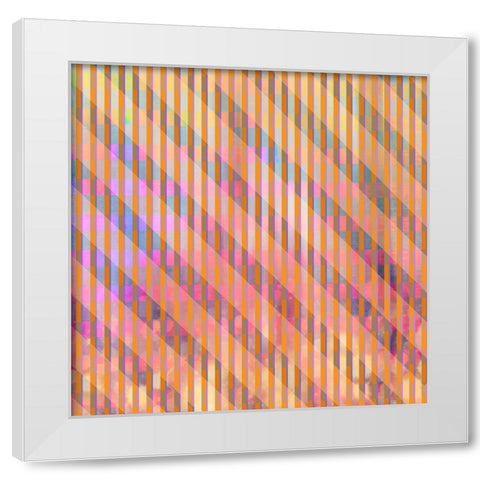 Gypsy Cherry Pattern 01 White Modern Wood Framed Art Print by LightBoxJournal