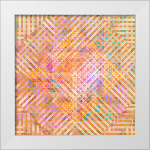 Gypsy Cherry Pattern 4 White Modern Wood Framed Art Print by LightBoxJournal