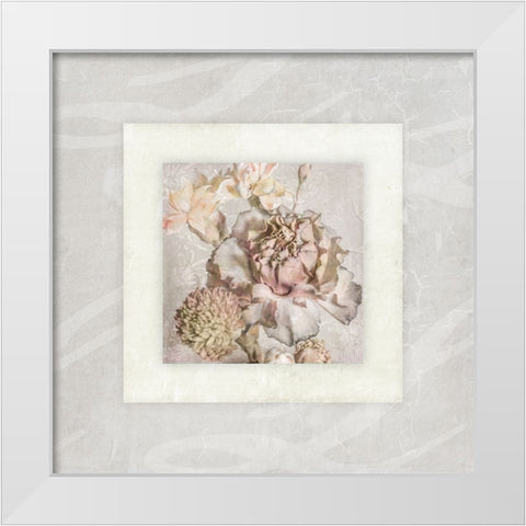 Pink Ivory Portrait 03 White Modern Wood Framed Art Print by LightBoxJournal