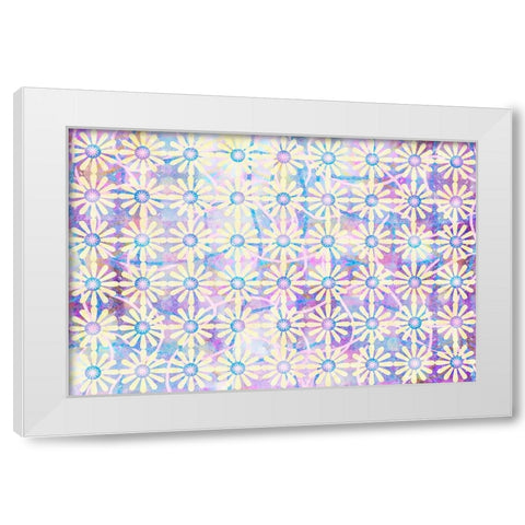 Cherry Blu Pattern 02 White Modern Wood Framed Art Print by LightBoxJournal