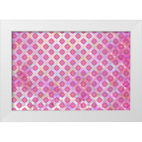 Cherry Blu Pattern 06 White Modern Wood Framed Art Print by LightBoxJournal