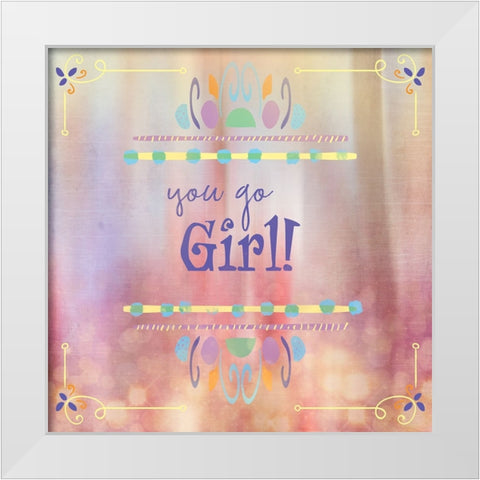 Gypsy Cherry Sign 2 White Modern Wood Framed Art Print by LightBoxJournal