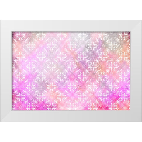 Spring Blooms Pattern 02 White Modern Wood Framed Art Print by LightBoxJournal