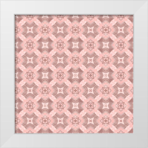 Pinky Blossom Pattern 03 White Modern Wood Framed Art Print by LightBoxJournal