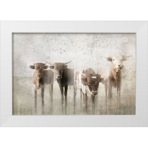 Antique Farm 13 White Modern Wood Framed Art Print by LightBoxJournal