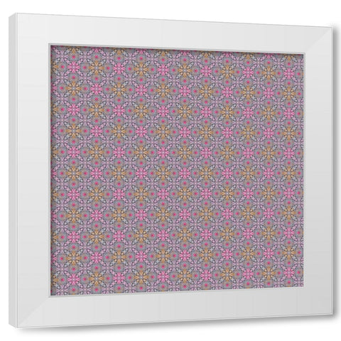 Cherry Pops Surface Pattern 03 White Modern Wood Framed Art Print by LightBoxJournal