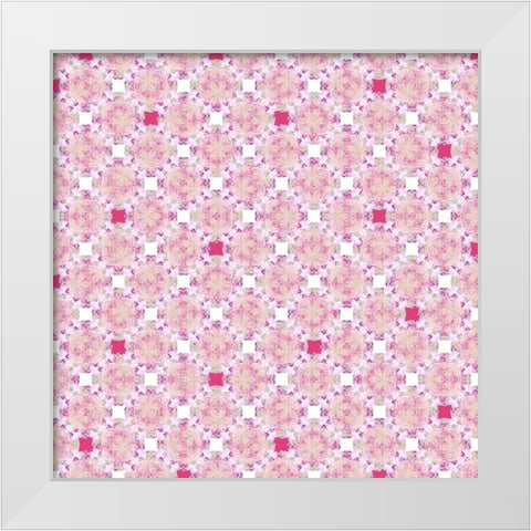 Cherry Pops Surface Pattern 04 White Modern Wood Framed Art Print by LightBoxJournal