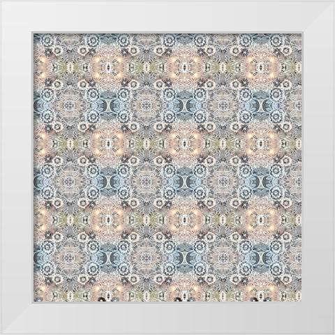 Junk Gypsy Pattern 07 White Modern Wood Framed Art Print by LightBoxJournal