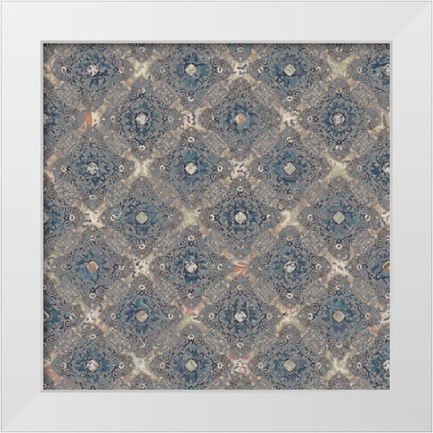 Junk Gypsy Pattern 10 White Modern Wood Framed Art Print by LightBoxJournal