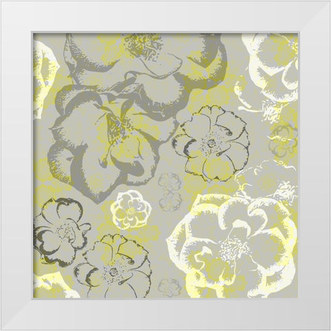 Junk Gypsy Pattern 13 White Modern Wood Framed Art Print by LightBoxJournal