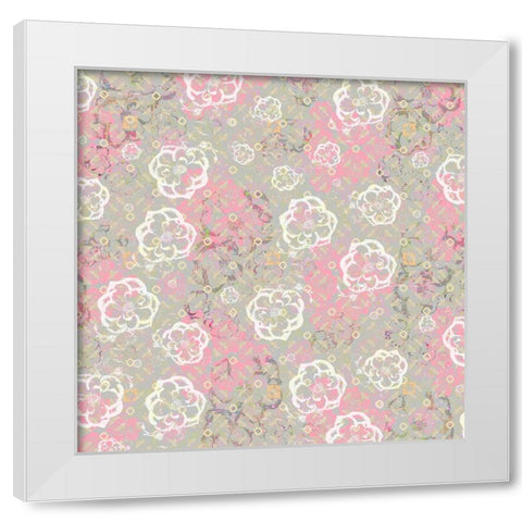 Junk Gypsy Pattern 14 White Modern Wood Framed Art Print by LightBoxJournal