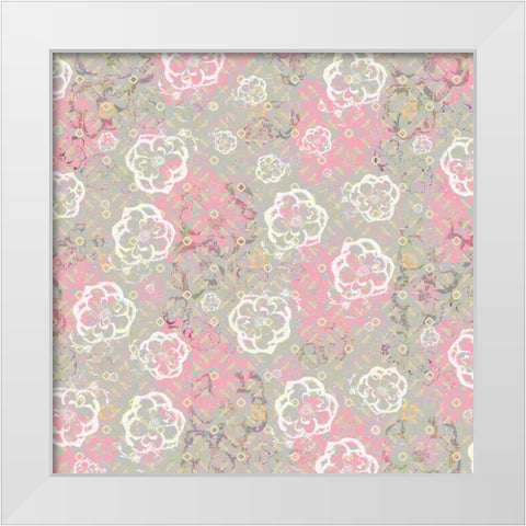 Junk Gypsy Pattern 14 White Modern Wood Framed Art Print by LightBoxJournal