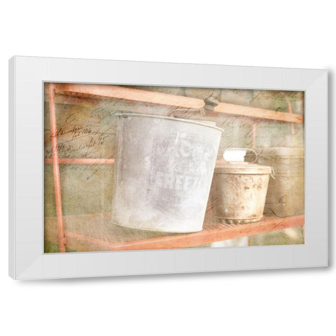JunkGypsy 3 White Modern Wood Framed Art Print by LightBoxJournal