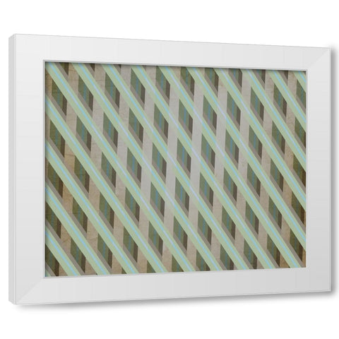 Vintage States Surface Pattern 05 White Modern Wood Framed Art Print by LightBoxJournal